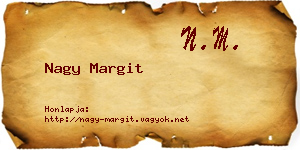 Nagy Margit névjegykártya